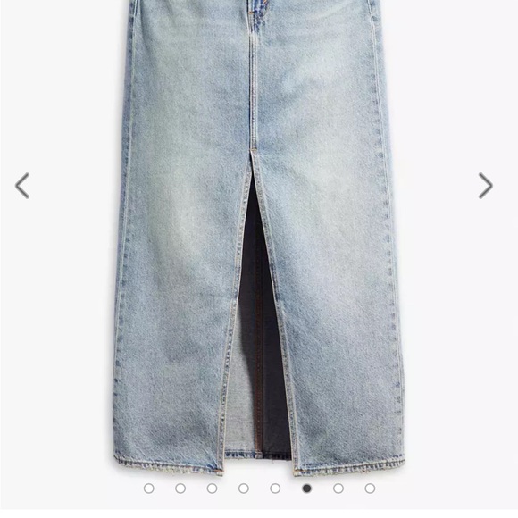 Levi's Premium Blue Denim Ankle Column Jean Skirt Women’s Size 29 - Picture 6 of 8